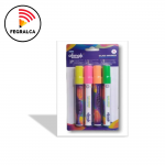 MARCADORES PARA VIDRIO TIPO TIZA LIQUIDA COLORES FLUORESCENTES NEÓN