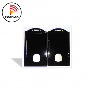 PORTA CARNET VERTICAL NEGRO