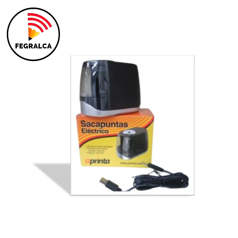 SACAPUNTAS ELÉCTRICO DE PILAS / CABLE USB