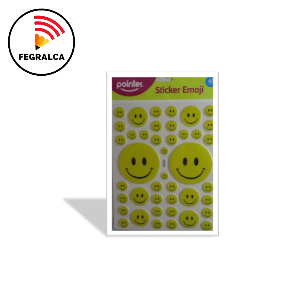 CALCOMANÍAS PAQUETE 48 CARITAS / EMOJIS