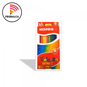 CREYONES 12 UNIDADES KORES CON SACAPUNTAS