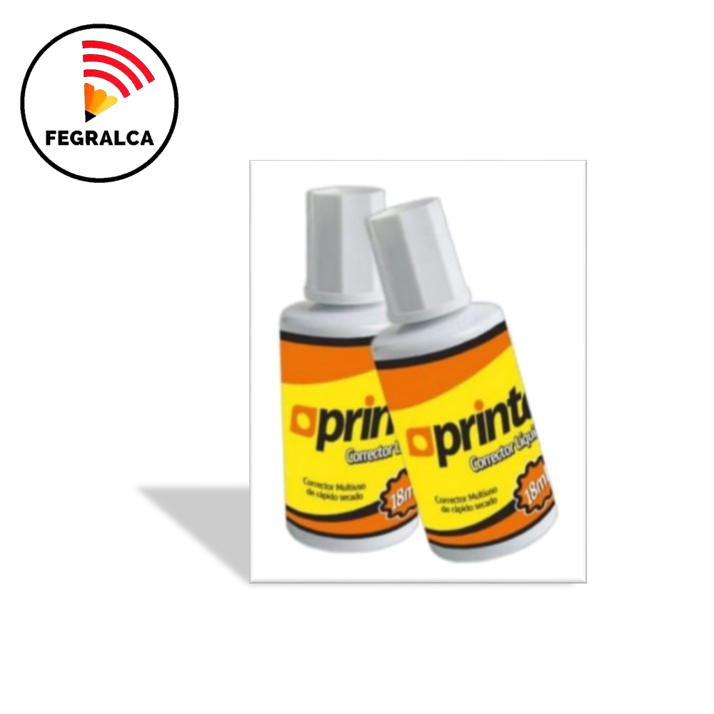 CORRECTOR LÍQUIDO TIPO BROCHA