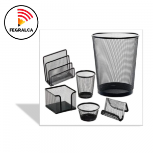 KIT PARA OFICINA MALLA METALIZADA, 6 PZS.