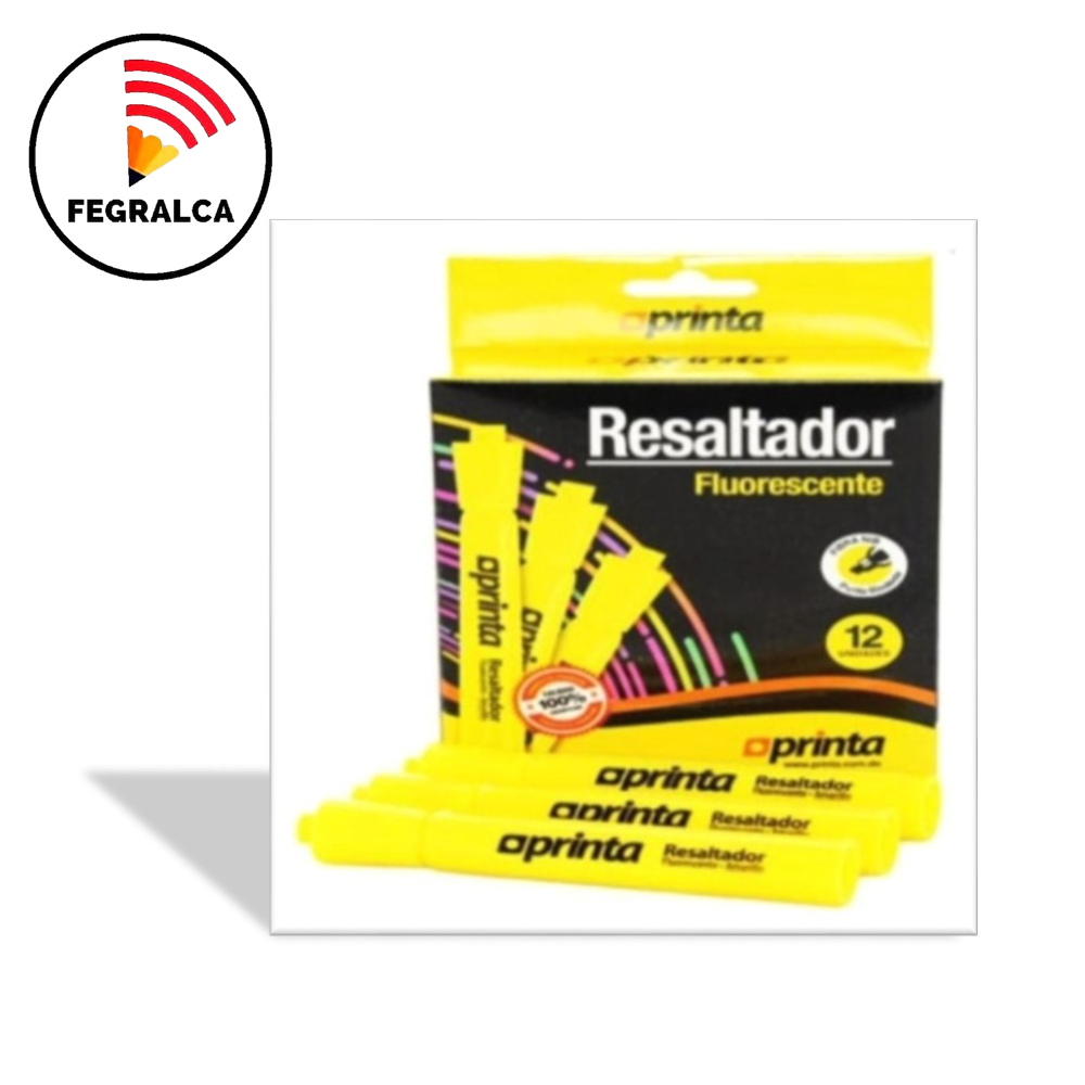 RESALTADOR AMARILLO FLUORESCENTE 